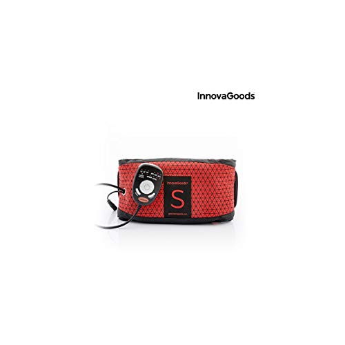 InnovaGoods Efecto Sauna S Cinturón Vibratorio, Unisex Adulto, Rojo, Talla Única