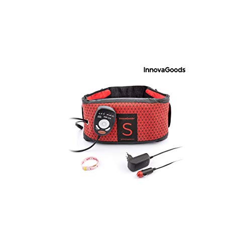 InnovaGoods Efecto Sauna S Cinturón Vibratorio, Unisex Adulto, Rojo, Talla Única