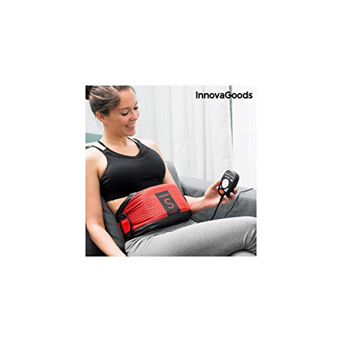 InnovaGoods Efecto Sauna S Cinturón Vibratorio, Unisex Adulto, Rojo, Talla Única