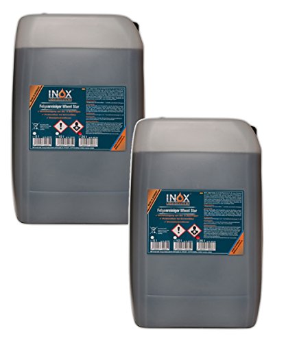 INOX® Limpiador de llantas Concentrado, 2 x 25L - para llantas de aluminio y acero que elimina la suciedad pesada como el óxido y el polvo de los frenos