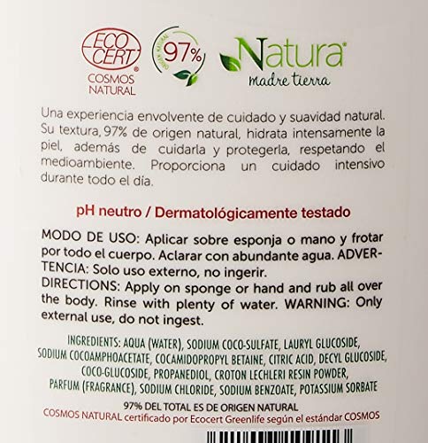 Instituto Español Gel de Baño Natura Madre Tierra Apto para Veganos, 500ml