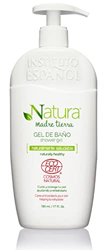 Instituto Español Gel de Baño Natura Madre Tierra Apto para Veganos, 500ml