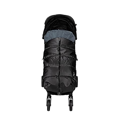 Interbaby Saco Universal para silla de paseo - Modelo: Liso Polipiel negro