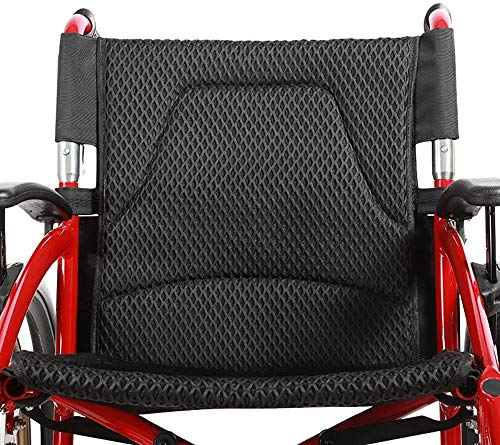 IREANJ Ruedas de aleación de Aluminio con Silla de Ruedas for los Ancianos, discapacitados Plegable de la Carretilla Scooter, Adaptada for minusválidos, los Ancianos Anciano