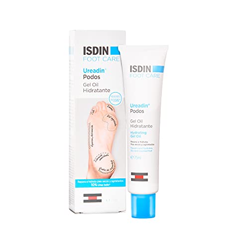 ISDIN Ureadin Podos Gel Oil Hidratante, Crema Para la Hidratacion y Eliminación de Durezas en los Pies, 75ml