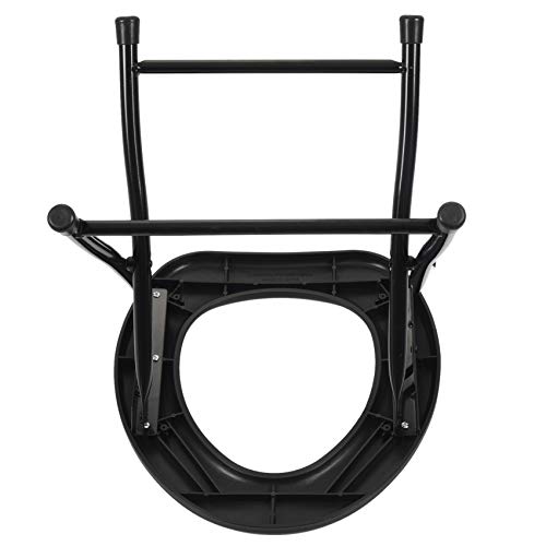 Iycorish Silla de inodoro portátil y plegable reforzada, ideal para viajes, camping, escalada, pesca, cámara, accesorios de actividades al aire libre