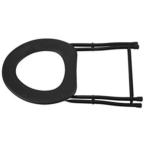 Iycorish Silla de inodoro portátil y plegable reforzada, ideal para viajes, camping, escalada, pesca, cámara, accesorios de actividades al aire libre