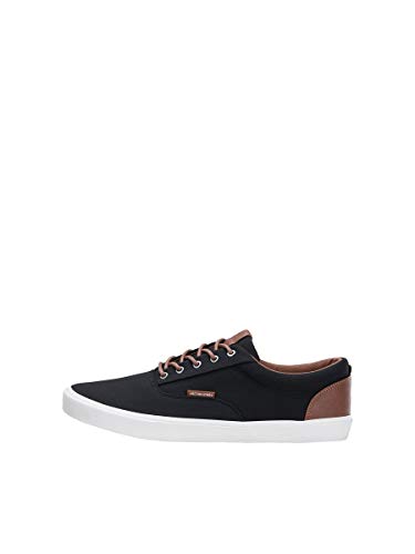 JACK & JONES Jfwvision Classic Mixed, Zapatillas Hombre, Gris (Anthracite Anthracite), 43 EU