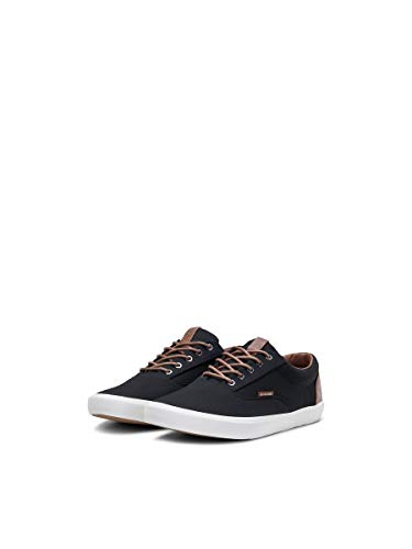 JACK & JONES Jfwvision Classic Mixed, Zapatillas Hombre, Gris (Anthracite Anthracite), 43 EU