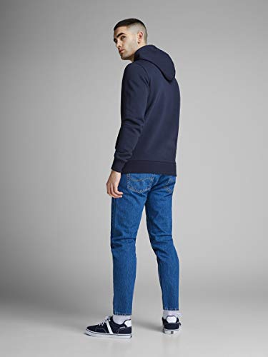 Jack & Jones Jjecorp Logo Sweat Hood Noos Sudadera, Azul (Navy Blazer Detail: Reg Fit), X-Large para Hombre