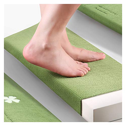 Jacquelyn Luminosa Alfombra Huellas de escalón Skid Forro de Goma Resistente Pinza Antideslizante Alfombra Lavable Huellas de escalón de la Escalera Mat (Color : A, Size : 60 * 22cm (23.6 * 8.6in))