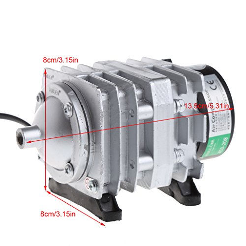 JAGETRADE 45L / min 25W Compresor de Aire electromagnético Acuario Oxígeno Estanque Aireador de la Bomba de Aire