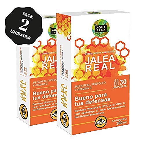 Jalea real con propóleo para mayor energía y vitalidad - Jalea con própolis y vitamina C para reforzar nuestro sistema inmune (PACK LIMON)