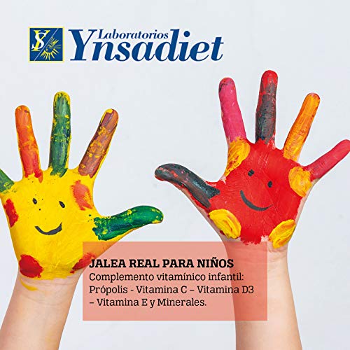 Jalea Real Niños 20 Viales| Multivitaminas niños| Aumenta las defensas| Jalea Real con Propóleo Para Niños - Própolis - Vitamina C - Vitamina D3 - Vitamina E y Minerales| Aquisana