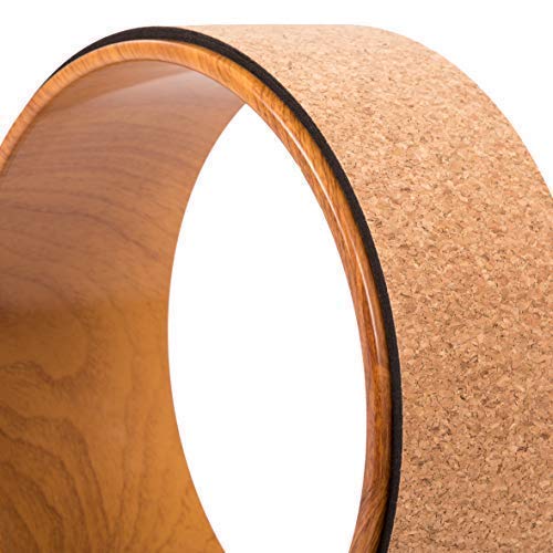 JAP Sports - Rueda de Yoga – Yoga Wheel - [Serie Pro] La Rueda Dharma Yoga Propor Strongest & Most Comfortable, Accesorio Estirar y Mejorar los Pliegues, 33 x 13 cm - Madera