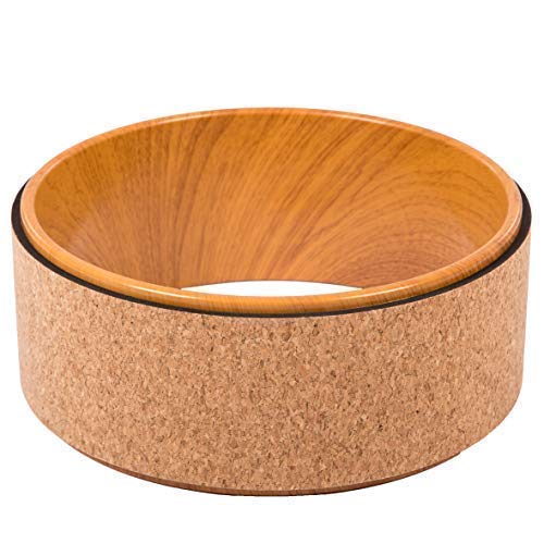 JAP Sports - Rueda de Yoga – Yoga Wheel - [Serie Pro] La Rueda Dharma Yoga Propor Strongest & Most Comfortable, Accesorio Estirar y Mejorar los Pliegues, 33 x 13 cm - Madera