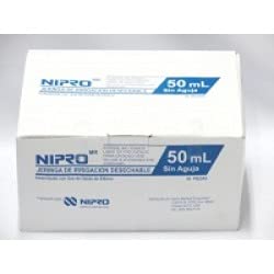 JERINGA 50ML NIPRO - JERINGAS DESECHABLES - ESTERILIZADAS - SIN AGUJA - PACK 10 UNIDADES