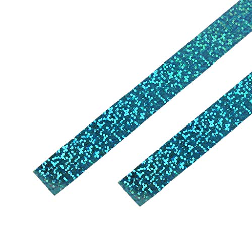 JERKKY Gimnasia rítmica Adorno de Cinta con Brillo holográfico Stick Stick Accesorio Azul