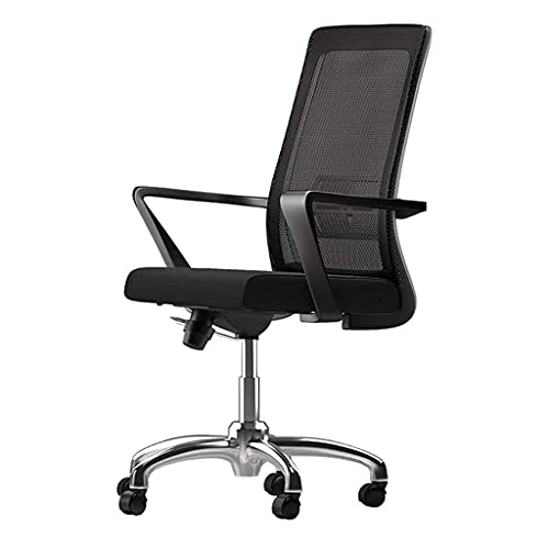 JJ-SHOP Silla giratoria para computadora Silla de Trabajo Personal Soporte Lumbar Función de inclinación Muebles de Oficina en casa de Altura Ajustable (Naranja)