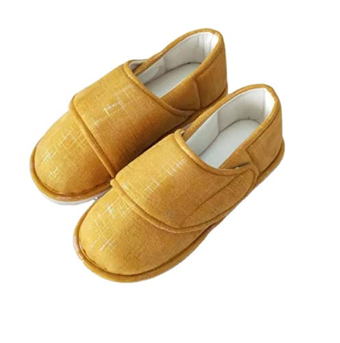 JJZXLQ Zapato ortopédico Ajustable Calzado premamá Zapatos de Mujer para diabéticos Pantuflas ortopédicas para los pies hinchados de los Ancianos Artritis Edema inflamado,Naranja,40