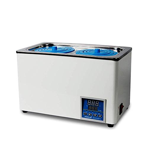 JOANLAB Calentador de baño María de laboratorio termostático digital 6 L 1 cámara con 2 aperturas, para uso de laboratorio