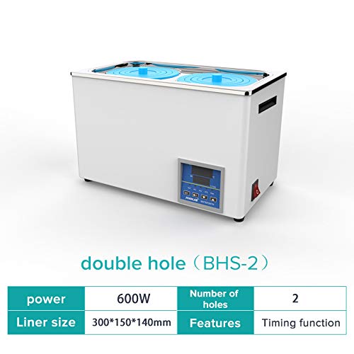 JOANLAB Calentador de baño María de laboratorio termostático digital 6 L 1 cámara con 2 aperturas, para uso de laboratorio