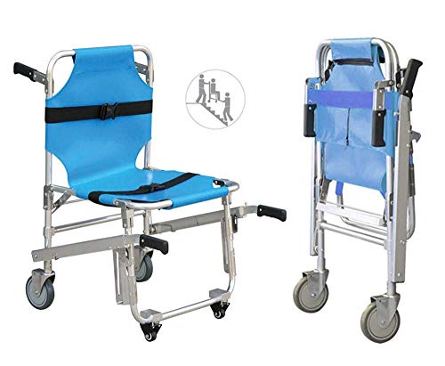 Joyfitness Silla De Escalera Plegable EMS - Silla De Escalera Aluminio Ligero, Ligero Ambulancia Plegable Bombero Evacuación Ascensor Escalera Silla De Evacuación De Emergencia