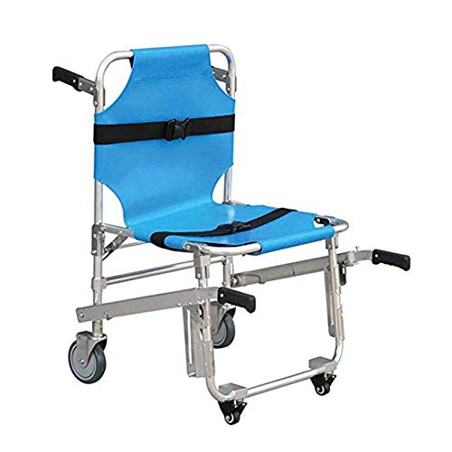 Joyfitness Silla De Escalera Plegable EMS - Silla De Escalera Aluminio Ligero, Ligero Ambulancia Plegable Bombero Evacuación Ascensor Escalera Silla De Evacuación De Emergencia