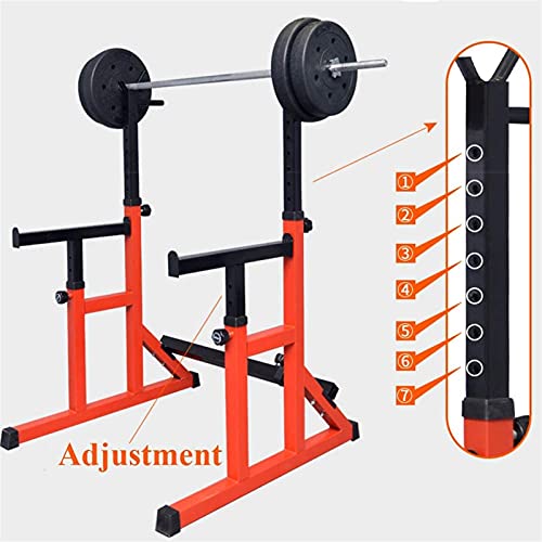 JRZTC Soporte para Mancuernas para Entrenamiento de Fuerza, Soporte para Pesas para Entrenamiento de Fuerza Soporte para Barra Soporte para Sentadillas Ajustable Estación de in