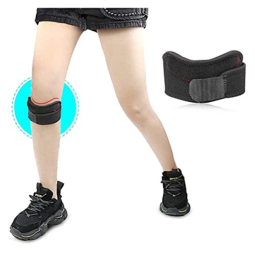 Jsmhh 2 unids Patella Rodilla Correa de rodilla Banda de la rodilla Correr Rodilla Rodilleras Para Puentes de Baloncesto Rodilla Voleibol Tendinitis Artritis (Color : Noir, Size : 40.5x6.5cm)