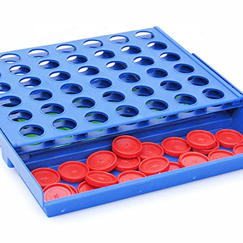 Juego Conecta 4, Cuatro en Raya, Clásico Juego 4 en Raya, Juego de Mesa Clasico 4 en Linea, Juego de Mesa Barato y Formato Compacto, Juego Conecta 4 Viaje, Ideal para niños y Mayores.