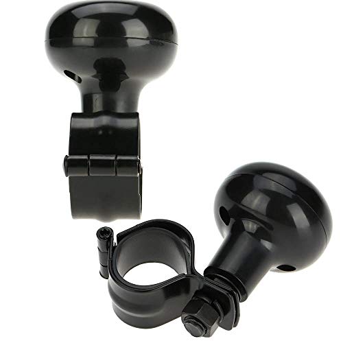 JUN-H Perilla de Volante Vehículo Car Heavy Duty General Duty Knob Pomo para Volante Handle Knob Handle Steering Ball (Negro)