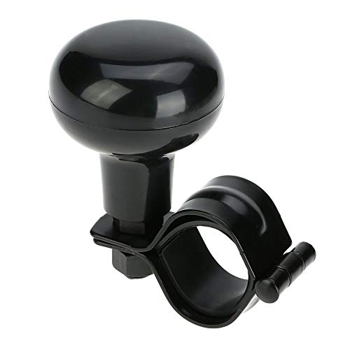 JUN-H Perilla de Volante Vehículo Car Heavy Duty General Duty Knob Pomo para Volante Handle Knob Handle Steering Ball (Negro)