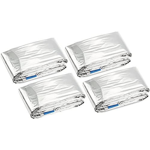 Juvale Mantas de emergencia para kit de supervivencia (79 x 39 pulgadas, 4 unidades)