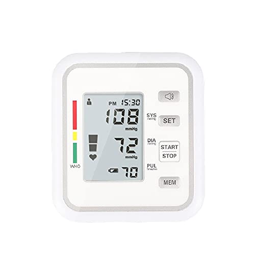 JUYIXIAN Tensiometro De MuñEca Digital Aparato Para Medir La Tension Arterial Manometro Blood Pressure Monitor Aparatos Homologados Medidor Brazo Esfingomanometro Manual Blanco (22-42cm)