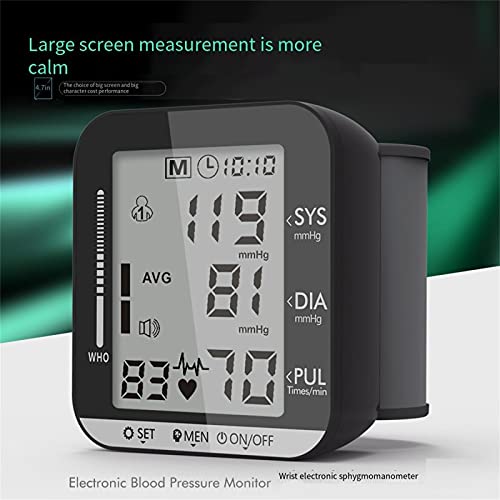 JUYIXIAN Tensiometro De MuñEca Digital Aparato Para Medir La Tension Arterial Manometro Blood Pressure Monitor Aparatos Homologados Medidor Brazo Esfingomanometro Manual blanco