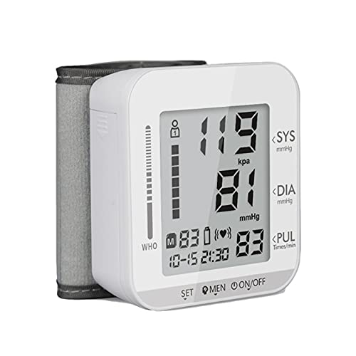 JUYIXIAN Tensiometro De MuñEca Digital Aparato Para Medir La Tension Arterial Manometro Blood Pressure Monitor Aparatos Homologados Medidor Brazo Esfingomanometro Manual blanco