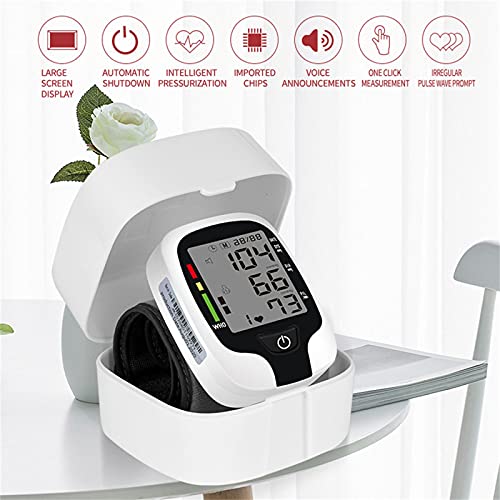 JUYIXIAN Tensiometro De MuñEca Digital Aparato Para Medir La Tension Arterial Manometro Blood Pressure Monitor Aparatos Homologados Medidor Brazo Esfingomanometro Manual blanco