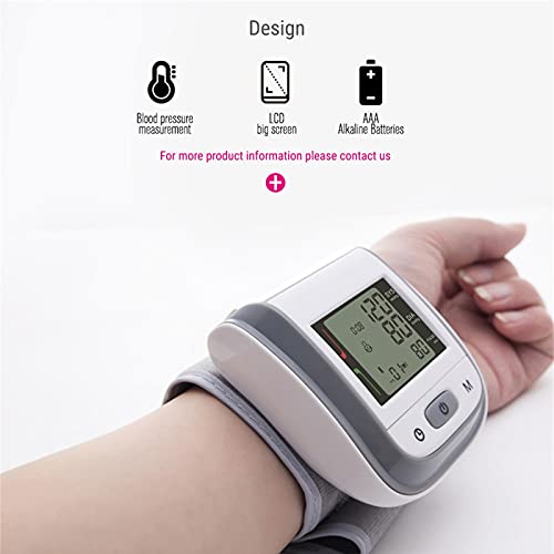 JUYIXIAN Tensiometro De MuñEca Digital Aparato Para Medir La Tension Arterial Manometro Blood Pressure Monitor Aparatos Homologados Medidor Brazo Esfingomanometro Manual Rosa