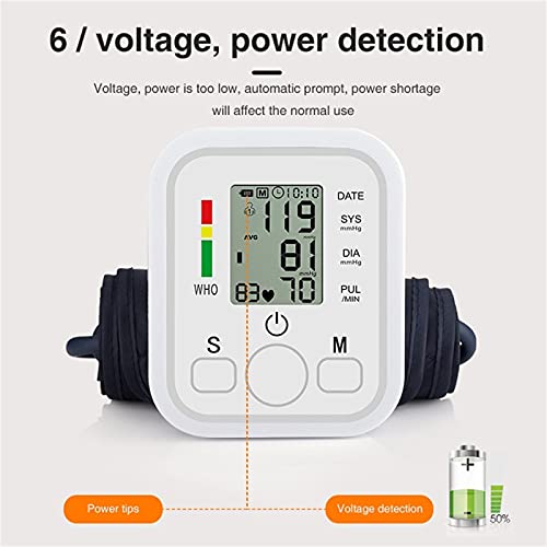 JUYIXIAN Tensiometro De MuñEca Digital Aparato Para Medir La Tension Arterial Manometro Blood Pressure Monitor Aparatos Homologados Medidor Brazo Esfingomanometro Manual blanco