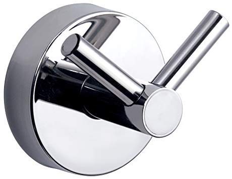 Kapitan Toalla de baño Doble Ganchos Colgador para Toallas Cocina y Baño Acero Pulido Inoxidable, 3M VHB Montaje en Pared