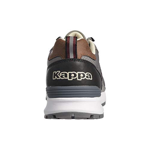 Kappa Logo Lino 2, Zapatillas Hombre, Azul/Gris/Marrón/Naranja, 46 EU