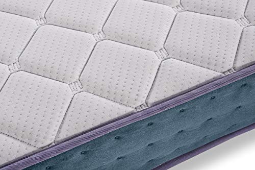 KB KIMBED | Colchón Viscoelástico de Soja Sula | Muelles Ensacados | Doble Cara Verano Invierno | Antiácaros | 20 cm Altura | Tejido Strech 3D Transpirable | 90x180 cm