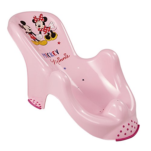 keeeper Hamaca de Baño Antideslizante Minnie, De 0 a 6 Meses, Leon, Rosa, 53x25x22 cm