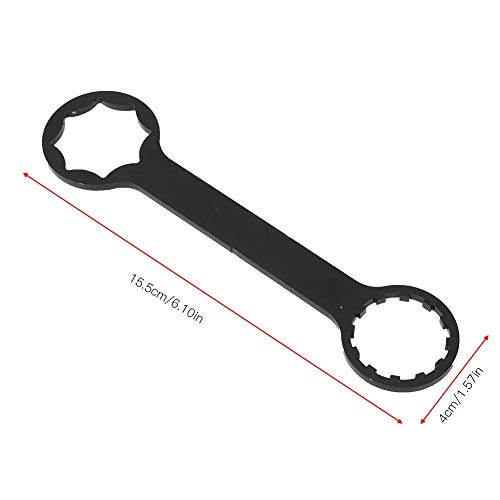 Keenso Llave de pedalier de Bicicleta, Herramienta de Llave de pedalier de Doble Extremo para Herramientas de reparación de desmontaje de Bicicleta de montaña Equipo Aleación de Aluminio