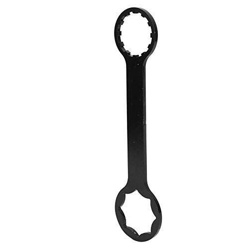 Keenso Llave de pedalier de Bicicleta, Herramienta de Llave de pedalier de Doble Extremo para Herramientas de reparación de desmontaje de Bicicleta de montaña Equipo Aleación de Aluminio