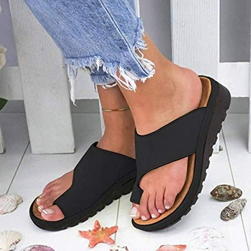 KIDsstz Mujeres Cómodas Sandalias Corrector De Juanetes Ortopédico para Mujeres Zapatos Ortopédicos de Corrección de pie de Dedo Gordo Corrector de Juanetes Ortopédico