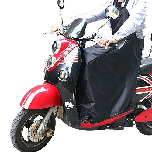 KINDAX Cubre Piernas para Moto Universal Manta para Scooter Impermeable Oxford - Color Negro