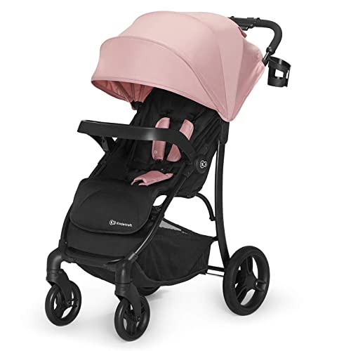 Kinderkraft Silla de Paseo Ligera CRUISER, Ruedas de Goma, Suspensión, Rosa