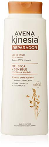 Kinesia - Gel De Baño Avena Kinesia, Reparador para piel seca y sensible 600 ml